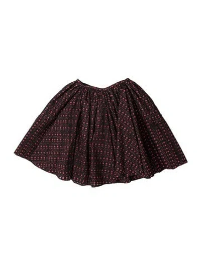 Pre-owned Alaïa Printed Mini Skirt In Black