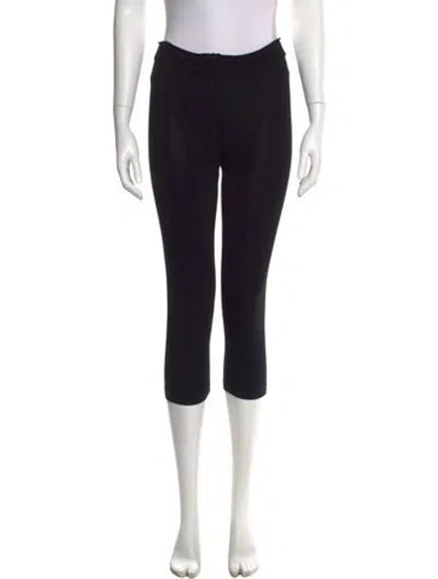 Pre-owned Alaïa Printed Skinny Leg Pants In Black