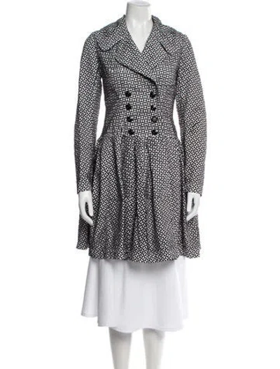 Pre-owned Alaïa Printed Trench Coat In Multi