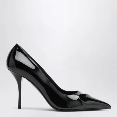 Alaïa Alaia Pumps Le Coeur 3d 90 In Black Varnish