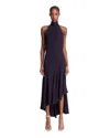 Alaïa Backless Maxi Dress In Blue