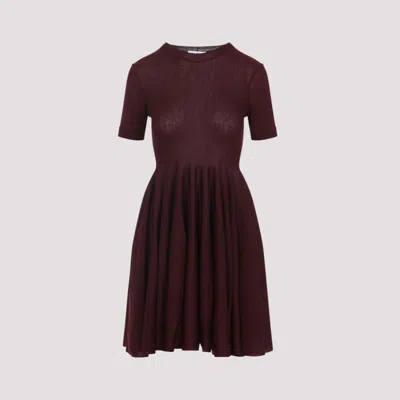 ALAÏA PURPLE SKATER DRESS