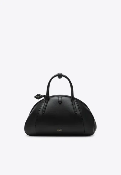 Alaïa Purse Calf Leather Top Handle Bag In Black