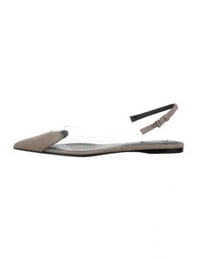 Pre-owned Alaïa Pvc Flats In Transparent