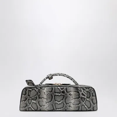Alaïa Python-print Leather Small Le Teckel Bag In White