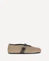 Alaïa Ballet Flats In Paper Straw