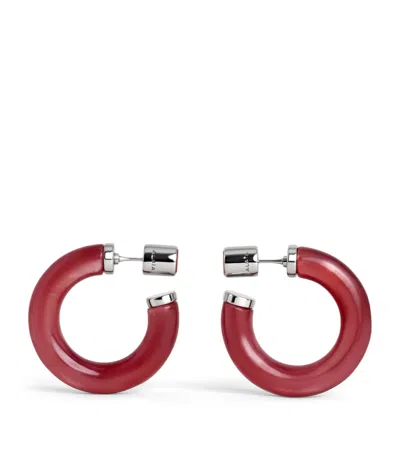 Alaïa Ray Hoop Earrings In Multi