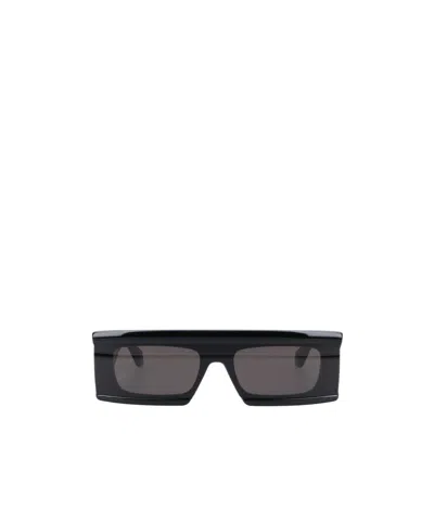Alaïa Rectangle Frame Sunglasses In Transparent
