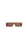 Alaïa Rectangular Mask Sunglasses High Coverage Design In Multi