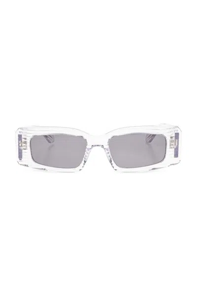 Alaïa Rectangle-frame Sunglasses In Transparent