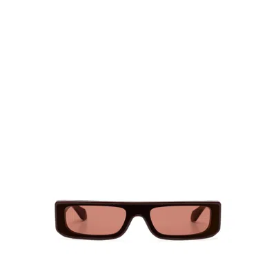 Alaïa Rectangle-frame Sunglasses In Red