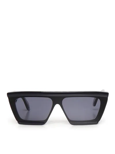 Alaïa Rectangular Acetate Sunglasses In Black