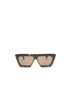 Alaïa Rectangular Acetate Sunglasses In Brown