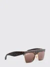 Alaïa Rectangular Acetate Sunglasses With Croc-effect Pattern In Brown