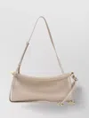 Alaïa East West Shoulder Bag In Grege Calf Leather In White