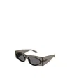Alaïa Rectangular Frame Sunglasses In Gray