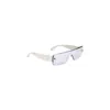 Alaïa Rectangular Frame Metal Sunglasses In White