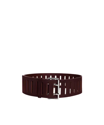 ALAÏA RECTANGULAR LARGE BELT IN NUBUCK