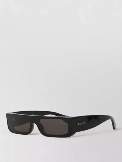 Alaïa Rectangular Mask Sunglasses In Black