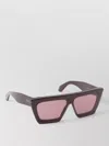 Alaïa Rectangular Mask Sunglasses Thick Frame Design In Brown