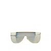 Alaïa Alaia Rectangular Metal Dorado In Gray