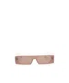 Alaïa Rectangular Shield Sunglasses In Brown