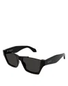 Alaïa Rectangular Sunglasses, 58mm In Black
