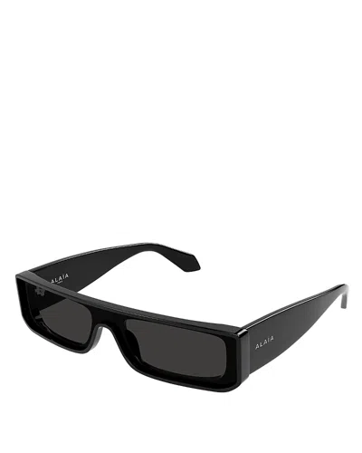 Alaïa Rectangular Sunglasses, 99mm In Black