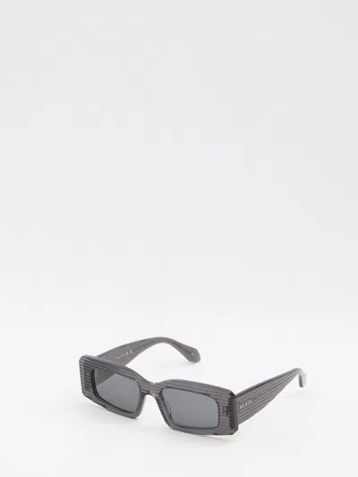 Alaïa Alaia Rectangular Sunglasses In Blue