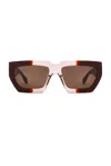 Alaïa Rectangular Sunglasses In Multi