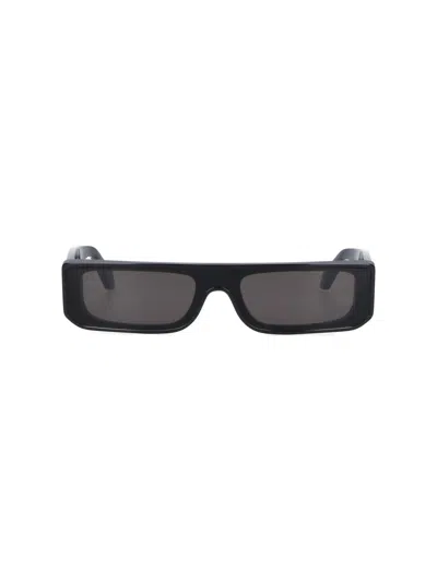 Alaïa Rechteckige Sonnenbrille In Schwarz