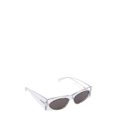 Alaïa Rectangular Sunglasses In White