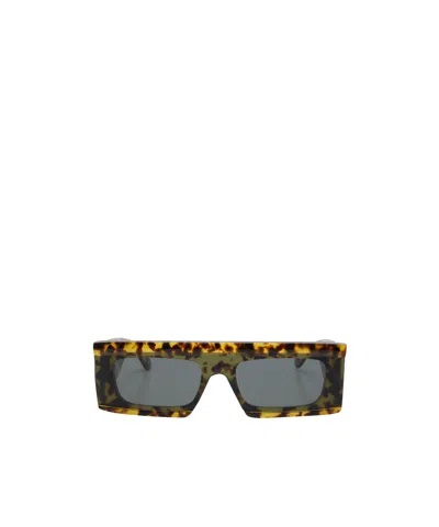 ALAÏA ALAÏA RECTANGULAR THICK-FRAME SUNGLASSES