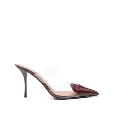 Alaïa Red Boots Women In Transparent