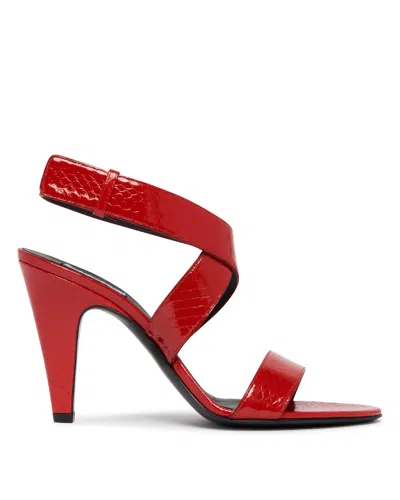 Alaïa Red Cone Leather Sandals In Multi