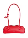 Alaïa Red Le Teckel Small Shoulder Bag In Red
