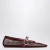 Alaïa Red Mesh Ballerina