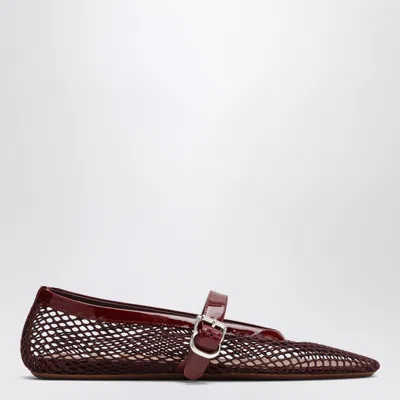Alaïa Red Mesh Ballerina
