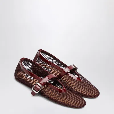 Alaïa Alaia Red Mesh Ballerina Women