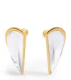 Alaïa Resin-detail Demi Le Coeur Bombe Earrings In Clear