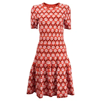 Pre-owned Alaïa Resort 2019 Orange Knit Skater Dress