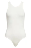 Alaïa Rib Bodysuit In White