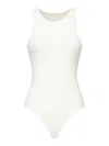 Alaïa Ribbed Bodysuit In White