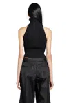 Alaïa Ribbed-knit Halter Top With Wavy Finish In Multi