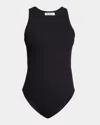 Alaïa Ribbed Texture Scoop Neck Sleeveless Body