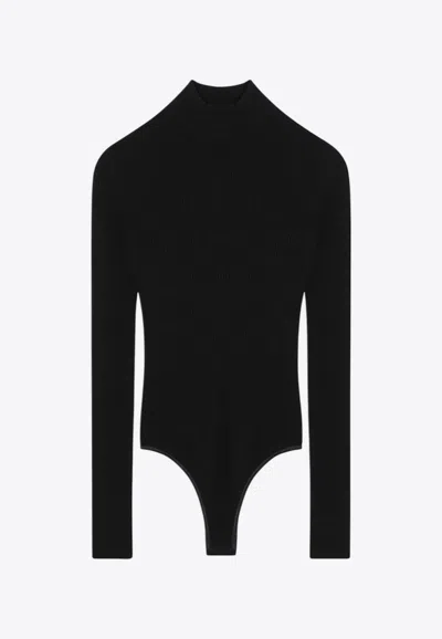 ALAÏA RIBBED TURTLENECK BODYSUIT