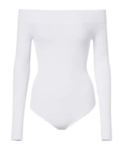 ALAÏA RIBBED-KNIT BODYSUIT