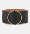 Alaïa Large Ring Belt In Calf Leather In Multicoloured