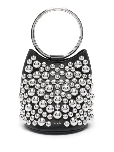 Alaïa Alaia Ring Mini Leather Bucket