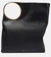 Alaïa Ring Xl Leather Tote Bag In Noir